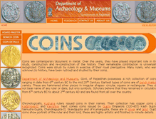 Tablet Screenshot of ancientcoins.rajasthan.gov.in