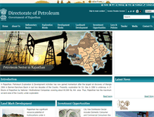 Tablet Screenshot of petroleum.rajasthan.gov.in