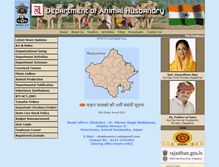 Tablet Screenshot of animalhusbandry.rajasthan.gov.in